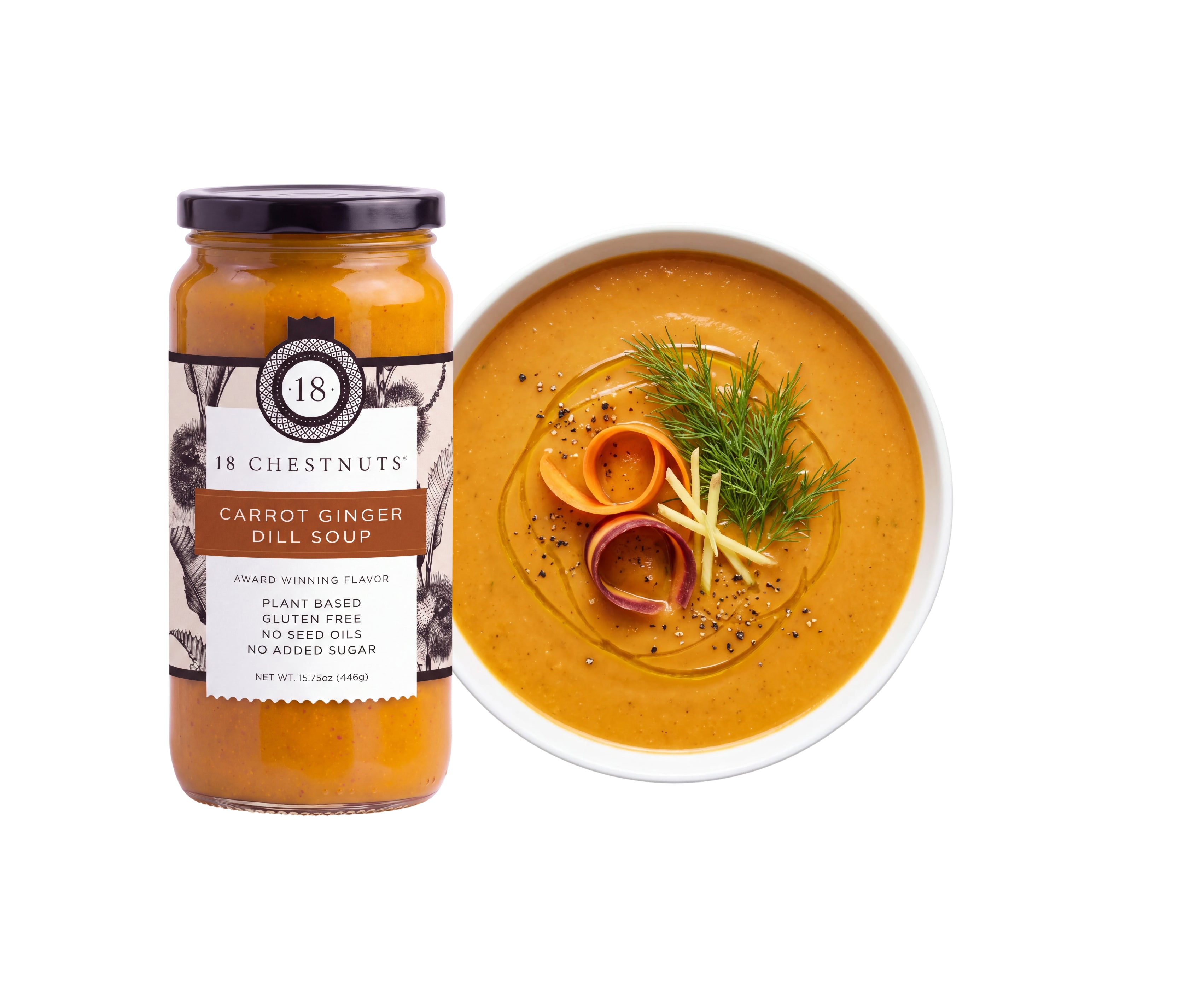 Carrot Ginger Dill Soup