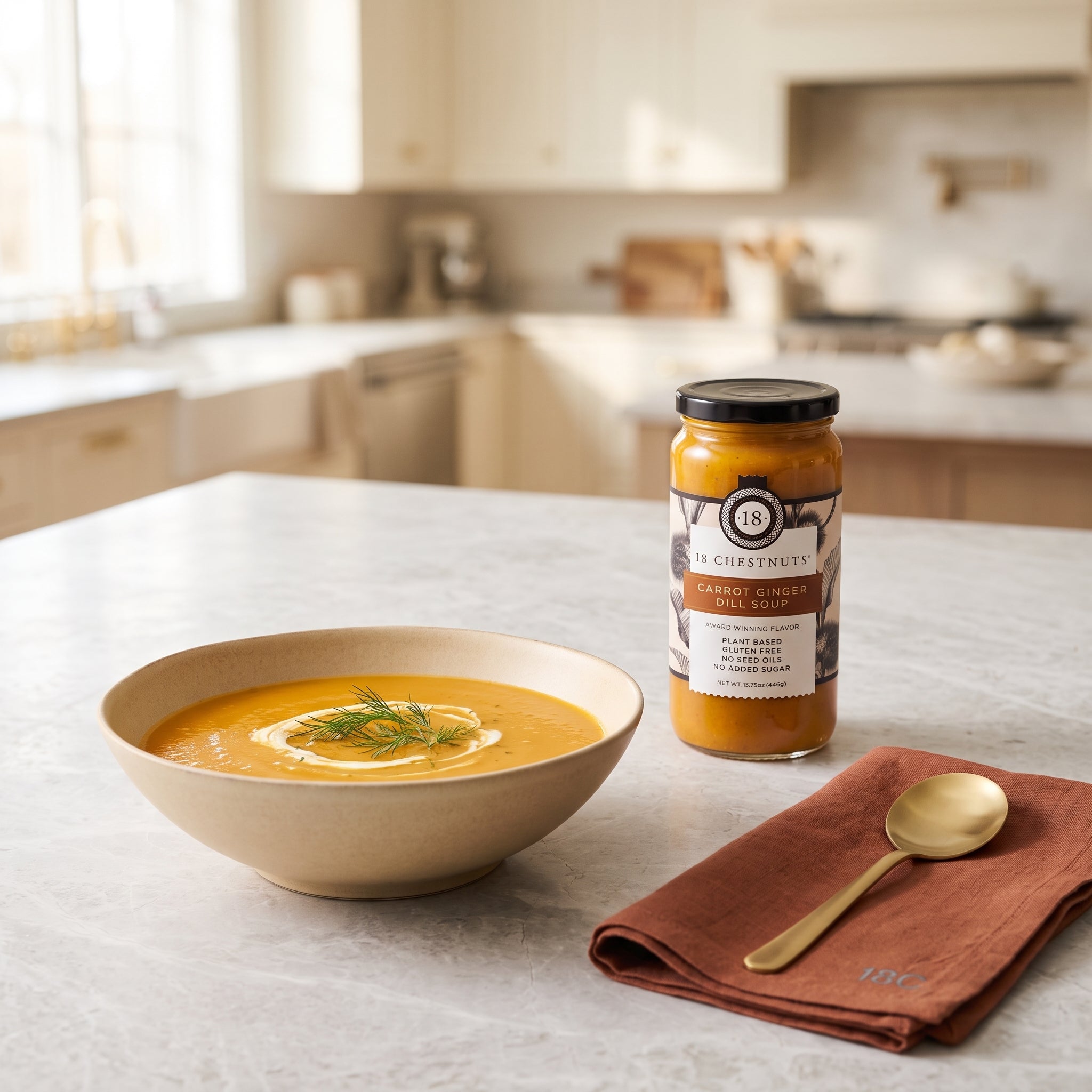 Carrot Ginger Dill Soup
