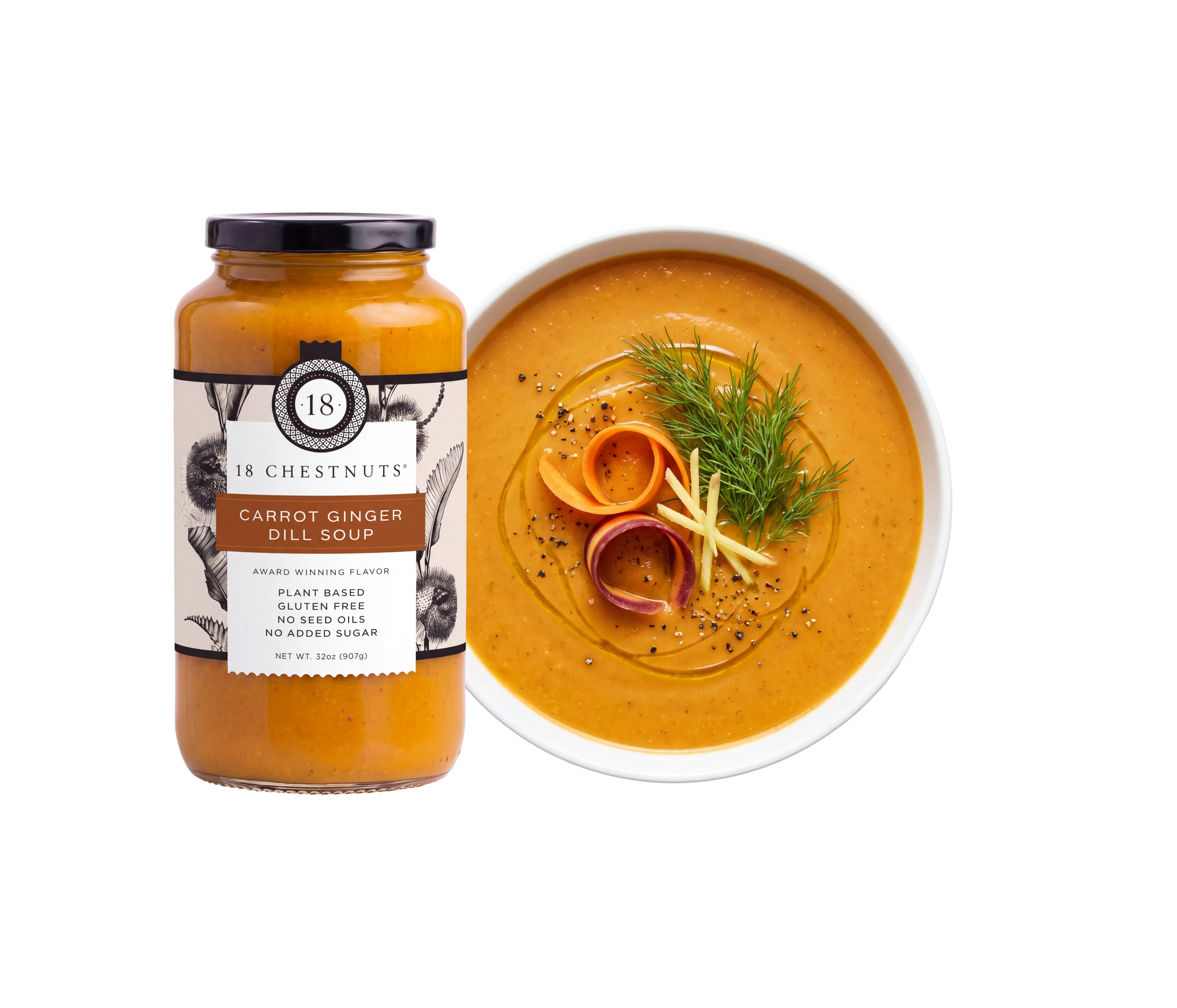 Carrot Ginger Dill Soup