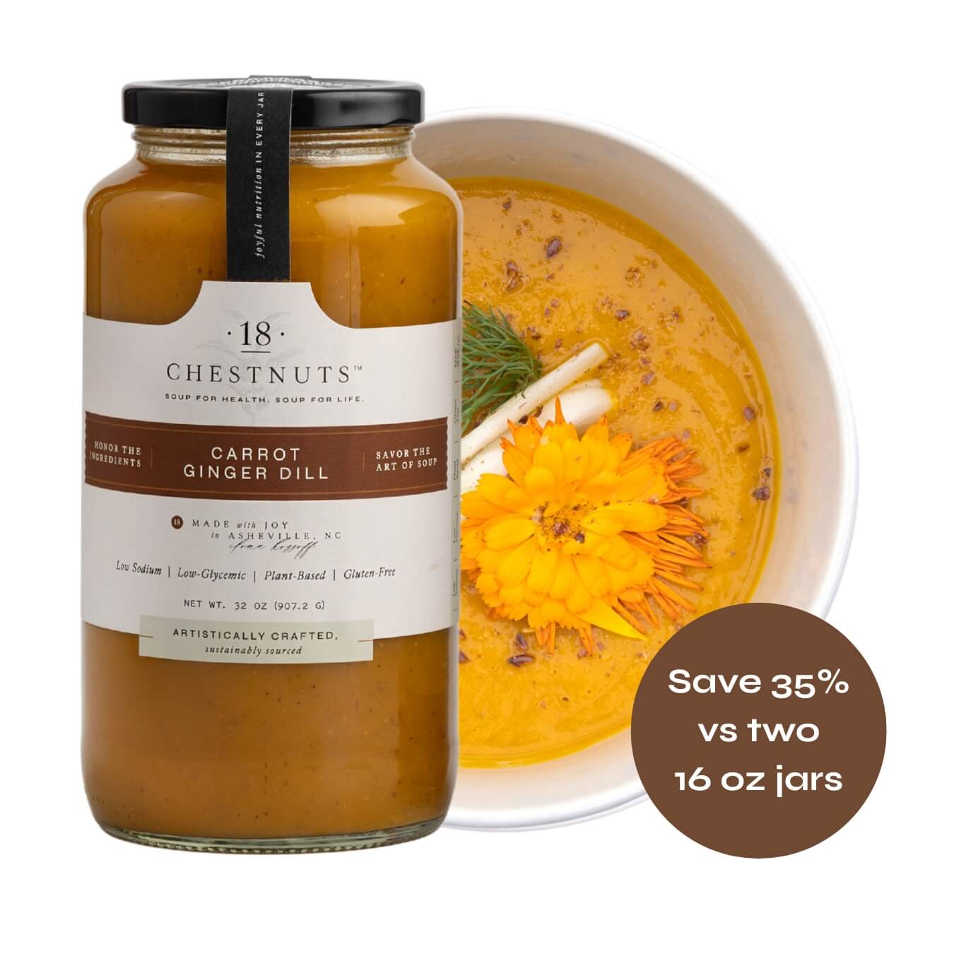 Carrot Ginger Dill Soup