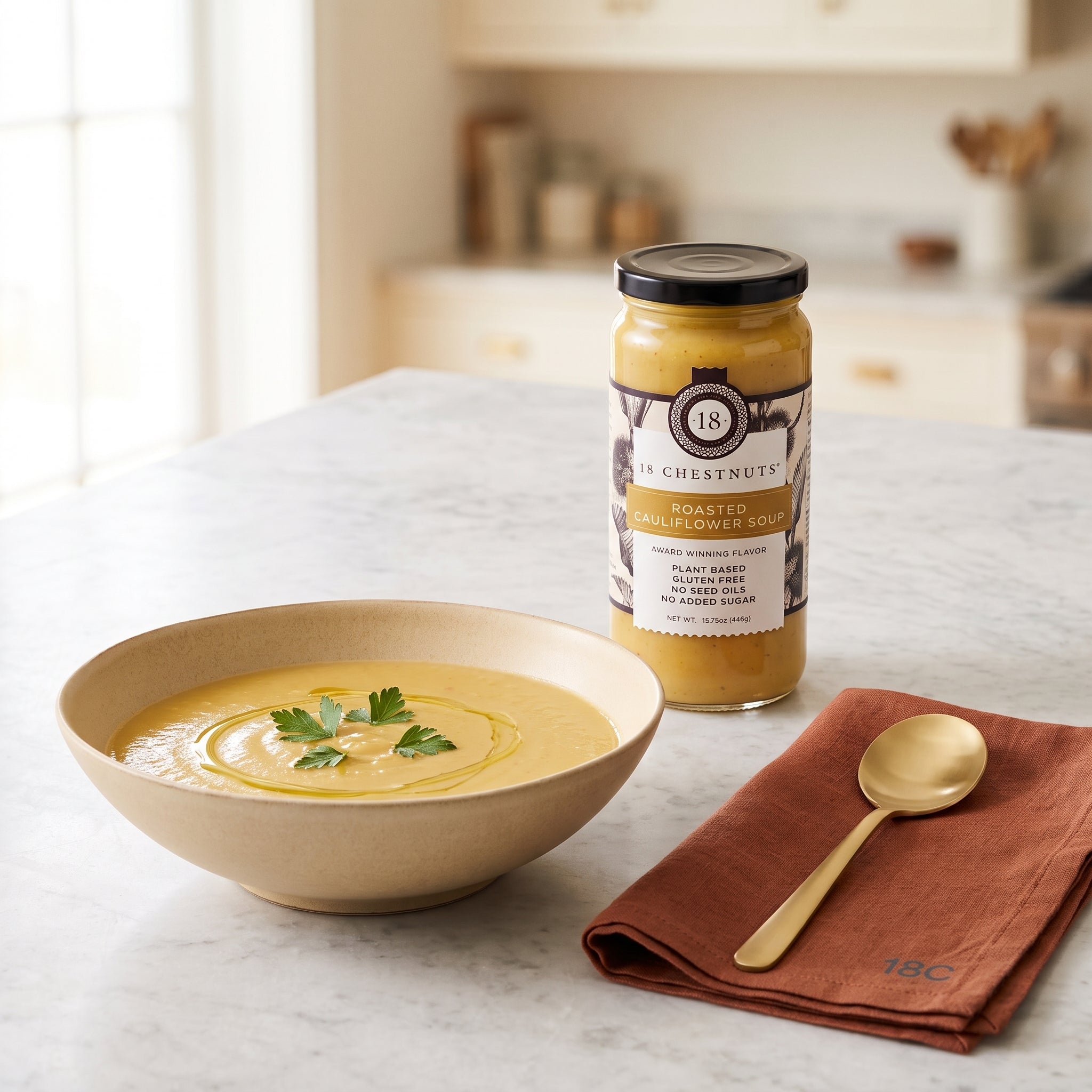 Roasted Cauliflower Soup
