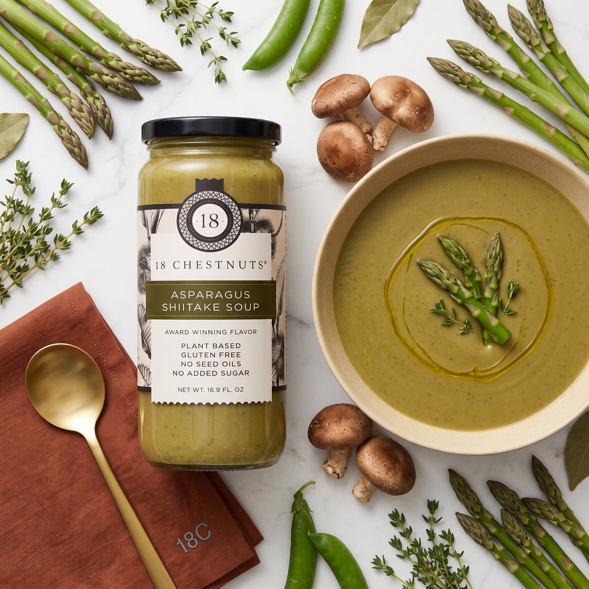 Asparagus Shiitake Soup