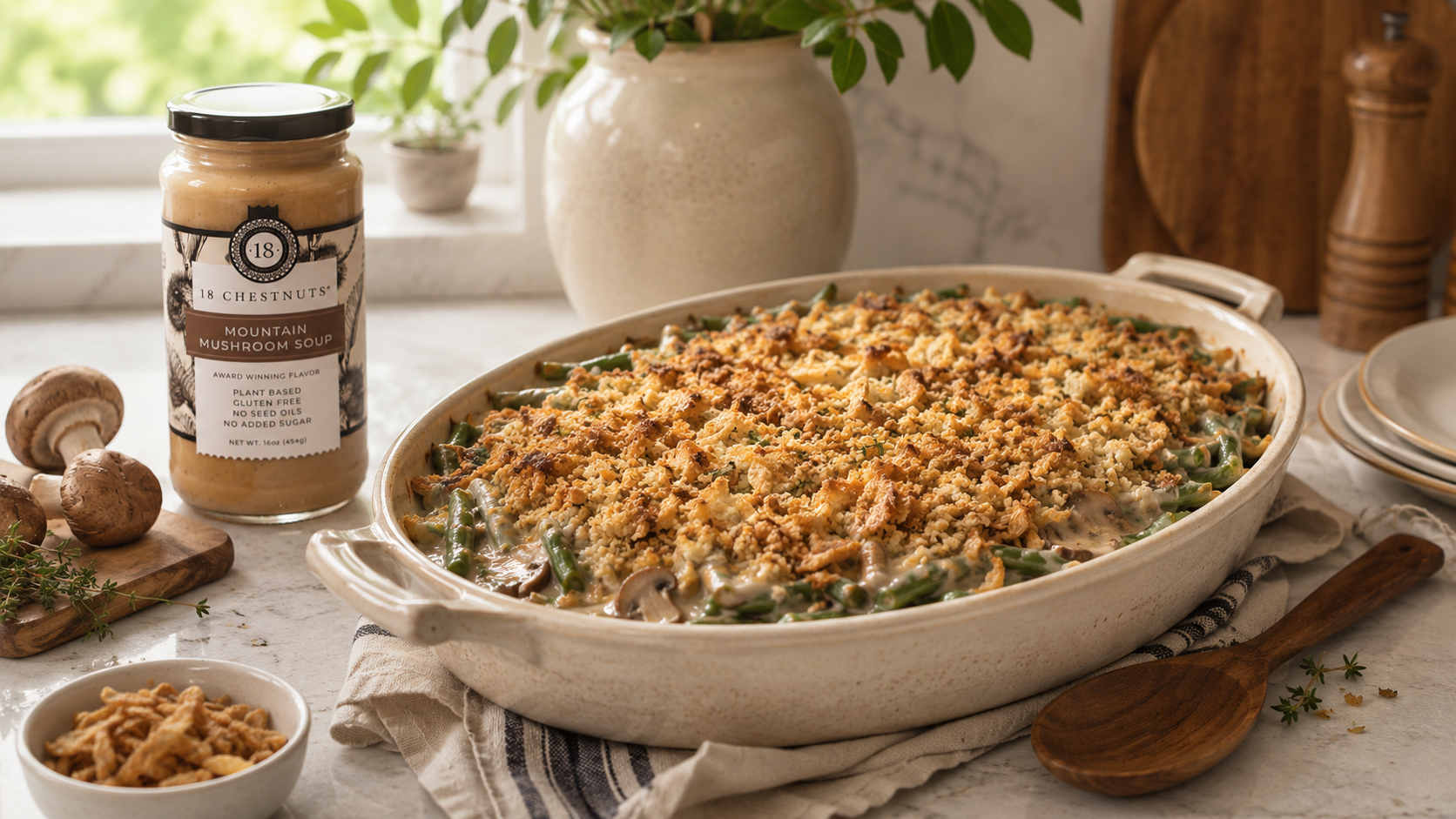 18 Chestnuts Thanksgiving Recipes: Green Bean Casserole