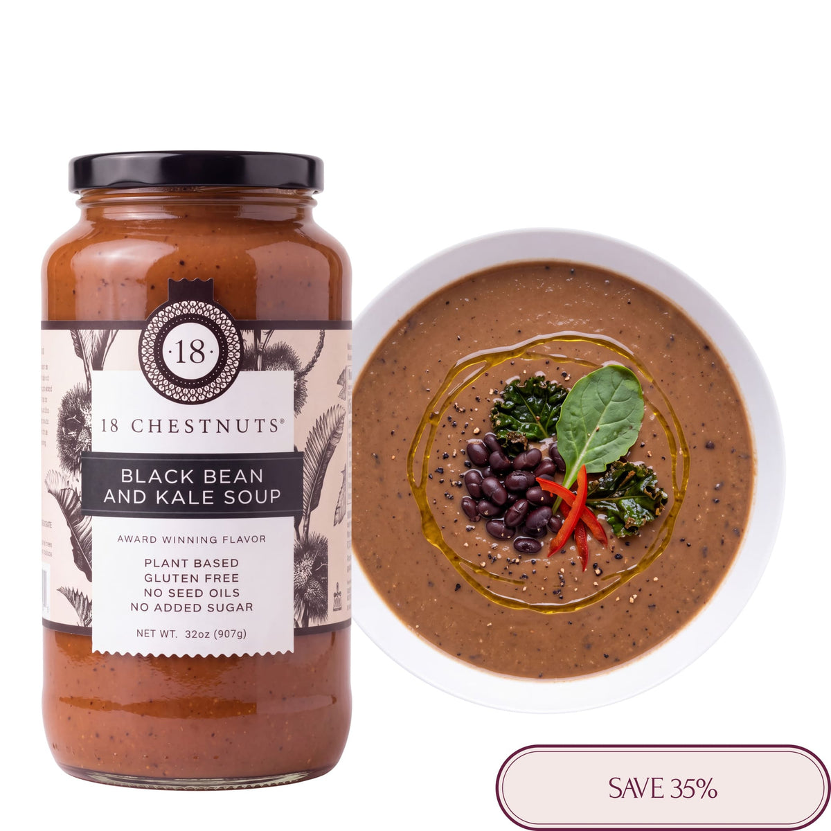 Black Bean &amp; Kale Soup
