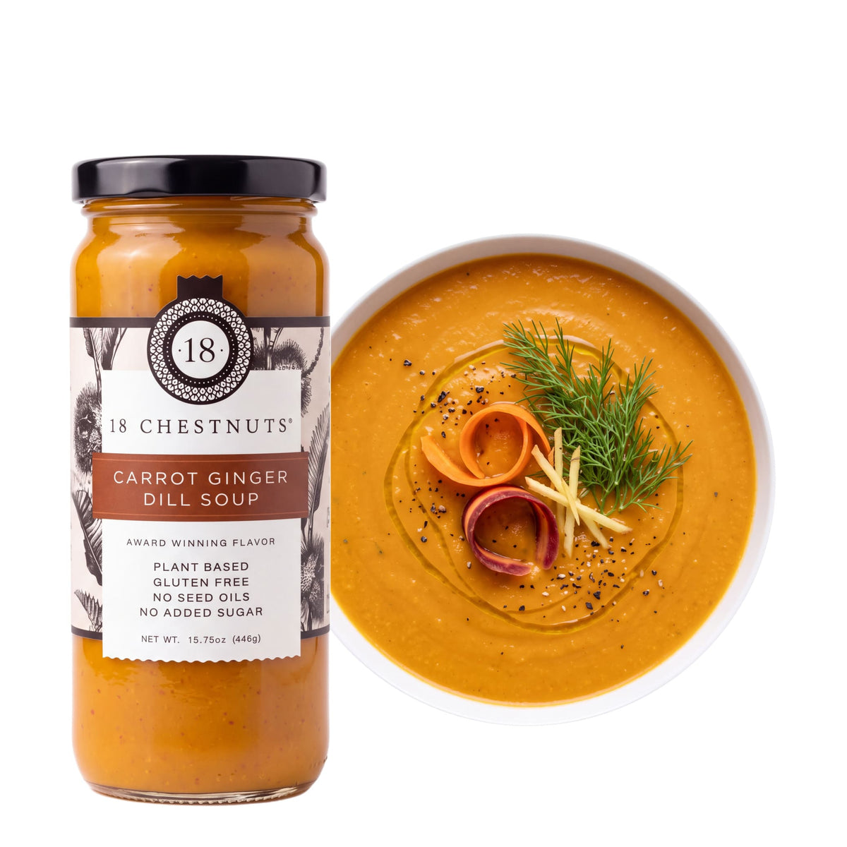 Carrot Ginger Dill Soup
