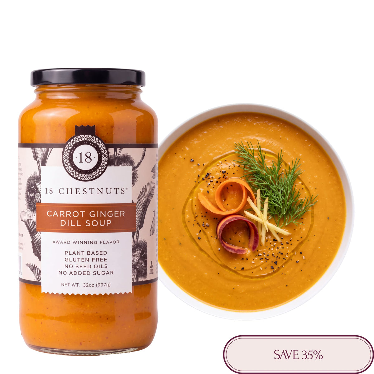 Carrot Ginger Dill Soup