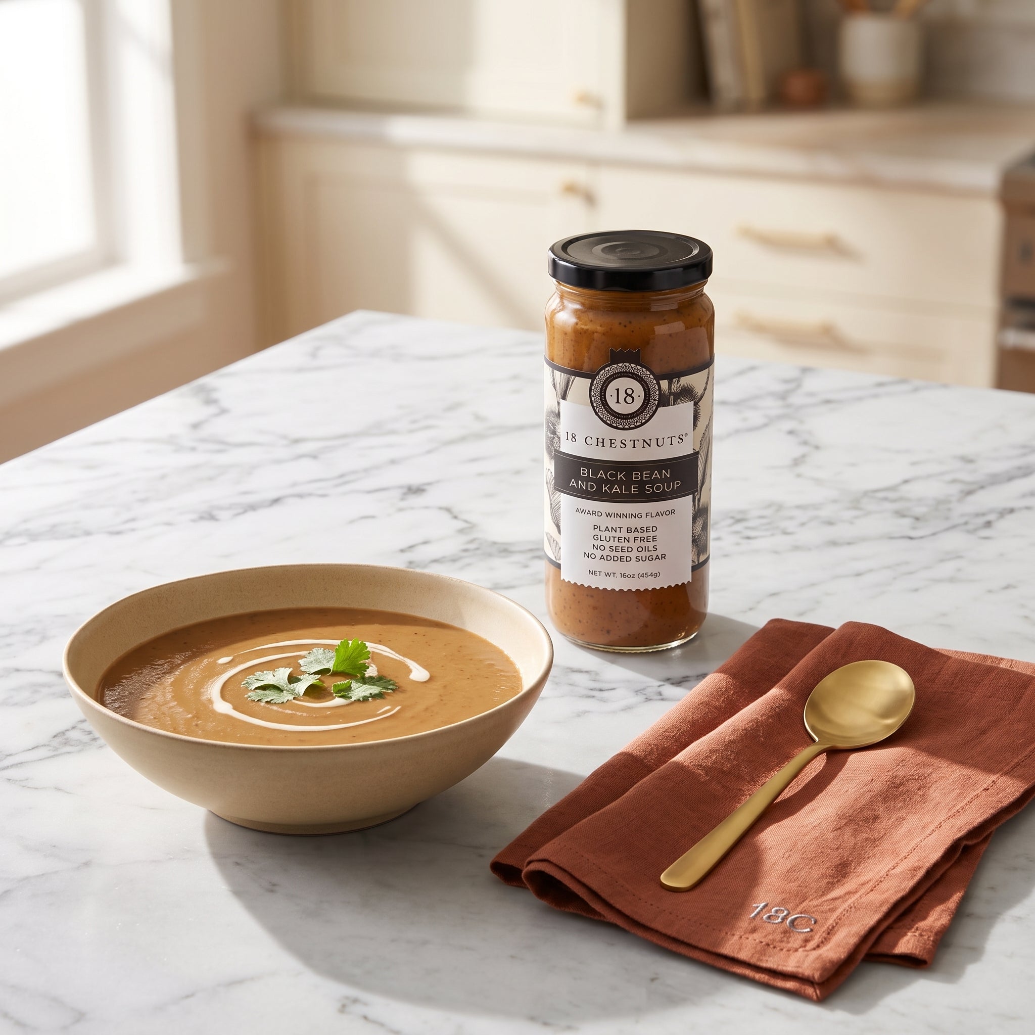Black Bean &amp; Kale Soup