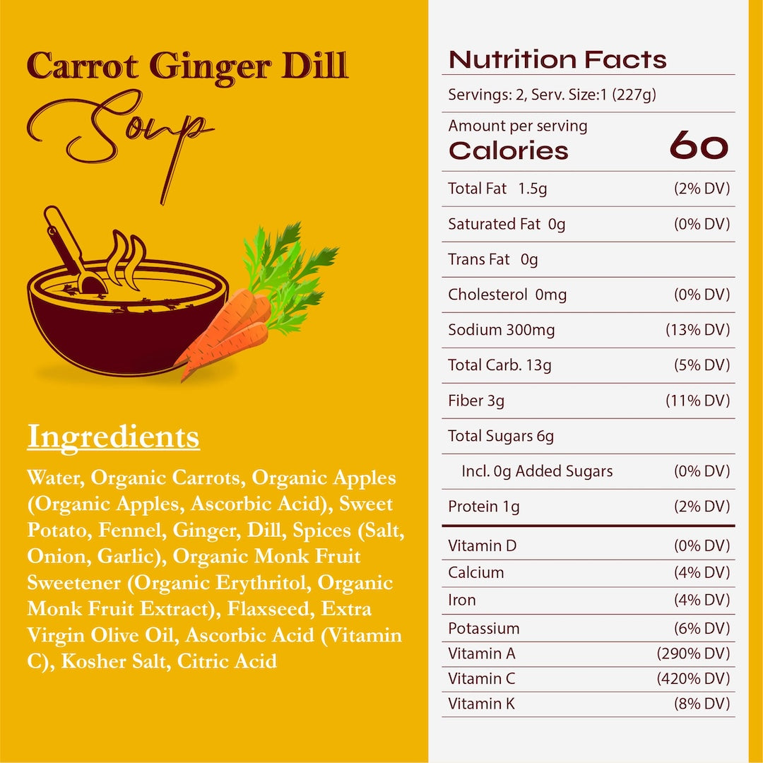 Carrot Ginger Dill Soup