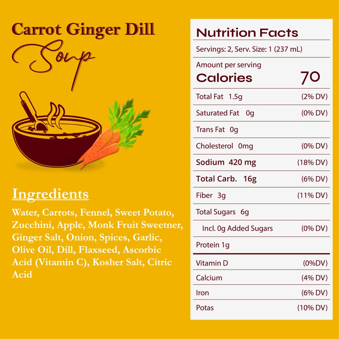 Carrot Ginger Dill Soup