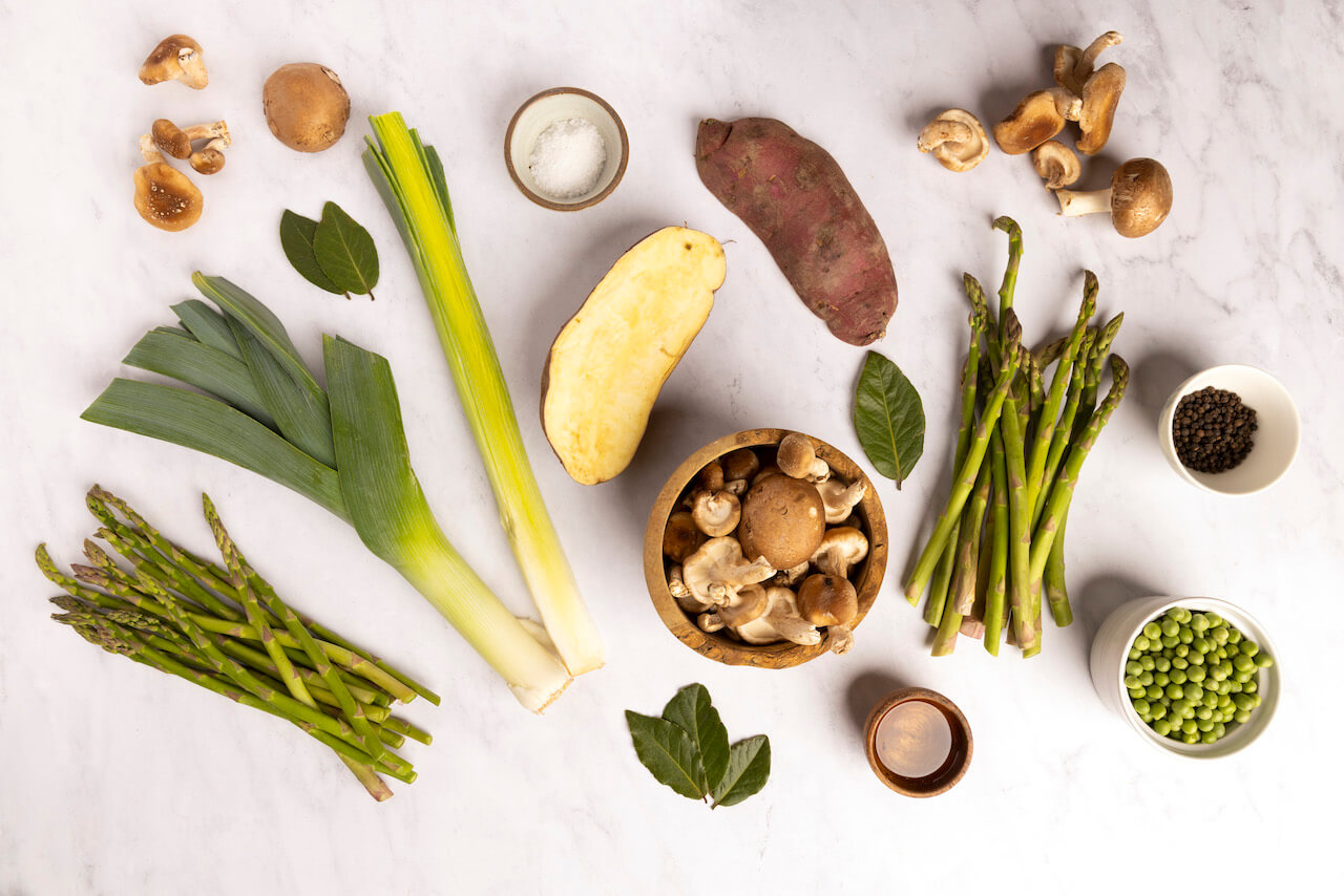 Load video: How We Make Our Asparagus Shiitake Soup